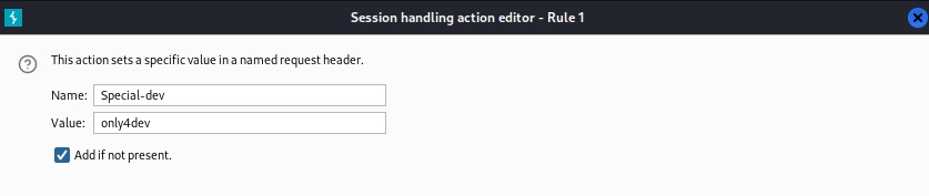 manipulation of the headers with Burp Suite